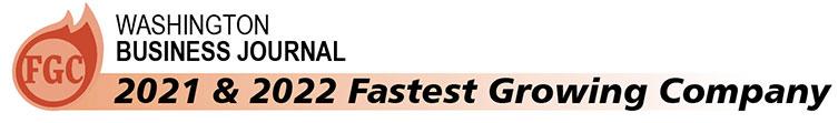 Washington Business Journal, 2021 & 2022 Fastest Growing Company